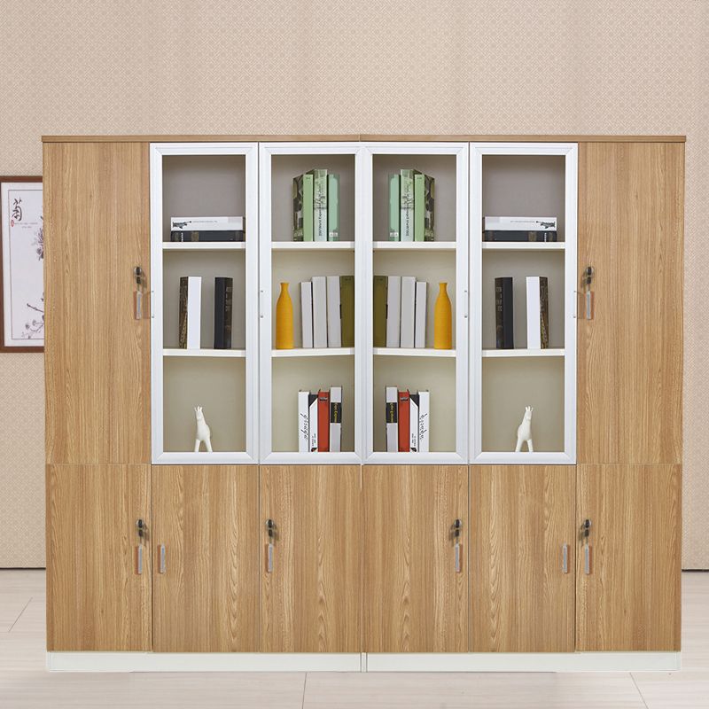 Cabinetti di file tradizionali Gabinet verticale in legno massiccio con ufficio chiave di blocco