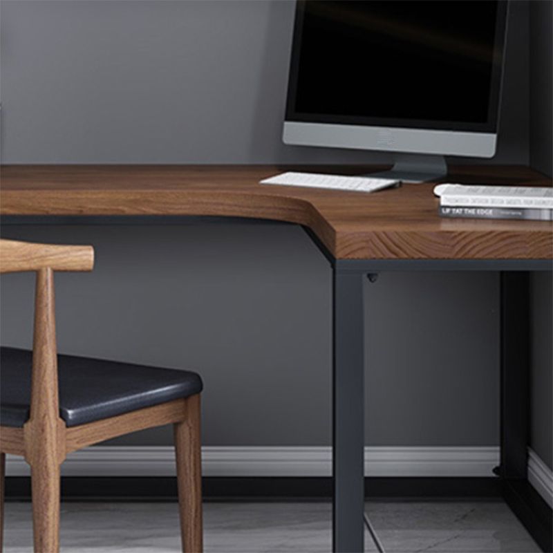 Solid Wood Writing Desk Industrial L-Shaped Task Desk for Home Office Clearhalo 'furn' 'furn_office_desk' 'Furniture' 'Office Desks' 'Office Furniture' 'office_desk' 1200x1200_cf0d7067-d687-4eb9-bc1f-c265c92db796