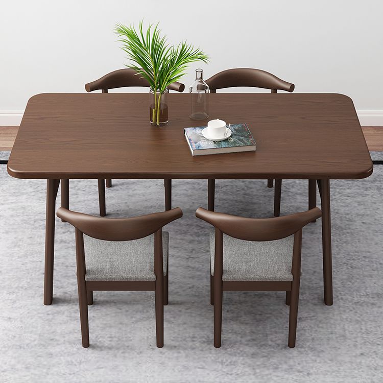 Modern Rectangle Wood Dining Table Wooden Legs for Dining Room Clearhalo 'Dining Tables & Seating' 'Dining Tables' 'dining_table' 'furn' 'furn_dining_table' 'Furniture' 'Kitchen & Dining Furniture' 1200x1200_cf0f019e-2e24-4bc4-b1c8-abc82251c740