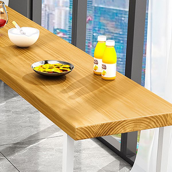Contemporary Solid Wood Bar Counter Rectangle Bar Counter with Sled Base Clearhalo 'Bar Furniture' 'Bar Tables' 'bar_tables' 'furn' 'furn_bar_tables' 'Furniture' 'furniture_bar_tables' 'Kitchen & Dining Furniture' 1200x1200_cf0f373b-7b2b-41b1-ab96-49e4a7808435