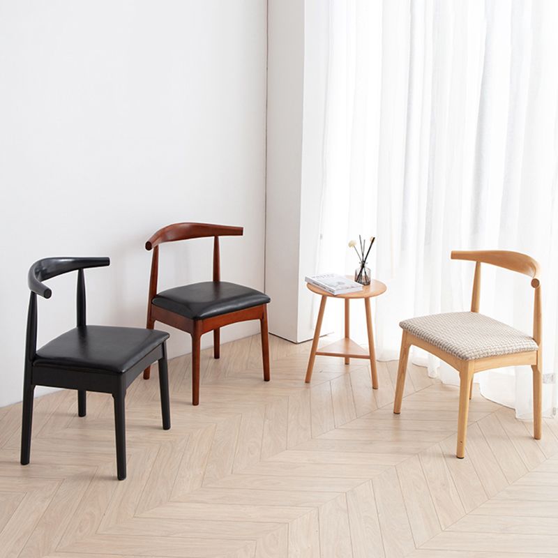 Contemporary Style Dining Wooden Chairs Kitchen Open Back Arm Dining Chairs Clearhalo ' kitchen&dining_furn' 'Dining Chairs' 'Dining Tables & Seating' 'dining_chair' 'furn' 'furn_dining_chair' 'Furniture' 'furniture_dining_chair' 'Kitchen & Dining Furniture' 'kitchen' 1200x1200_cf11321e-b242-4fb0-a9b3-8142aaf6925b