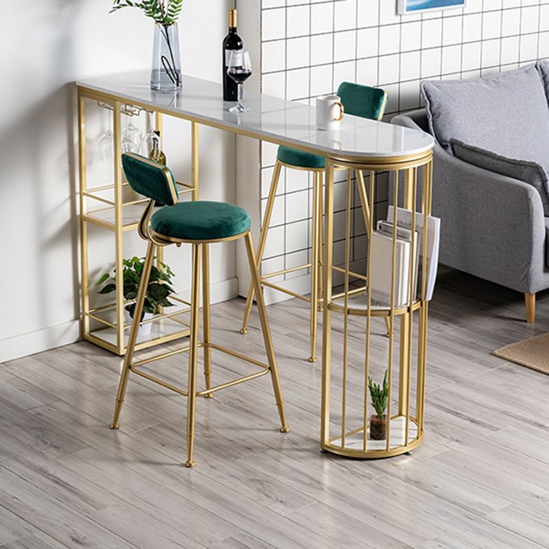 Tavolo da bar a forma irregolare in pietra sinterizzato tavolo da bar lussuoso con doppio piedistallo