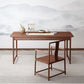 Industrial Ash Wood Dining Table Brown Rectangle Table with Double Pedestal Clearhalo ' dining_table' 'Dining Tables & Seating' 'Dining Tables' 'furn' 'furn_dining_table' 'Furniture' 'furniture_dining_table' 'Kitchen & Dining Furniture' 'kitchen&dining_furn' 'kitchen' 'kitchen_dining_table' 1200x1200_cf132a41-99f1-47c1-9a81-8e4030e8a8bb
