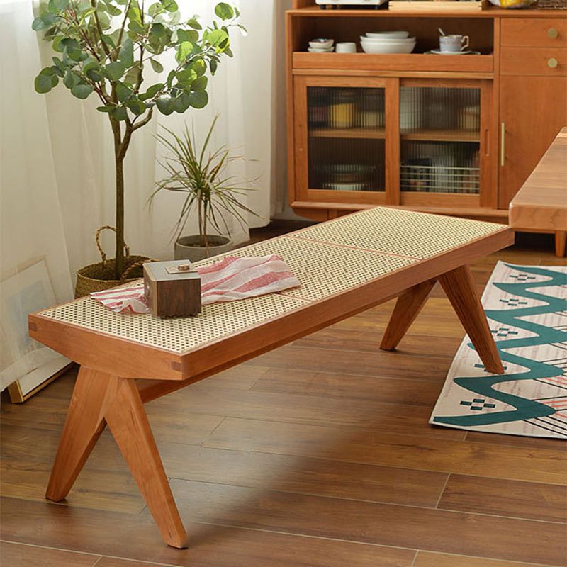 Tropical Solid Wood Bedroom Bench 50" L Seating Bench with Legs Clearhalo 'Benches' 'Chairs & Seating' 'furn' 'furn_benches' 'Furniture' 'Living Room Furniture' 1200x1200_cf142c96-5981-43a0-bca0-bccca4bc179e