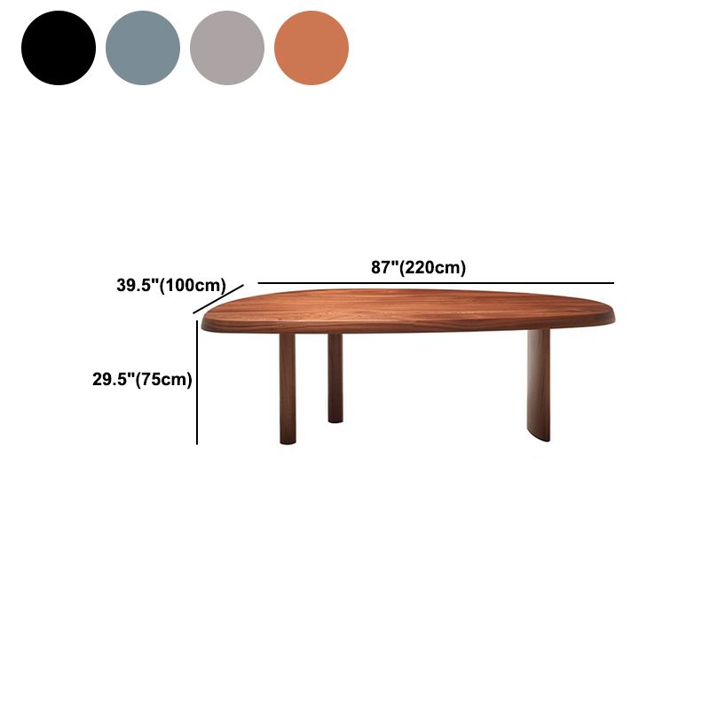 Solid Wood Dining Table Free Form Furniture for Home with Tripod Base Clearhalo 'Dining Tables & Seating' 'Dining Tables' 'dining_table' 'furn' 'furn_dining_table' 'Furniture' 'furniture_dining_table' 'Kitchen & Dining Furniture' 'kitchen' 'kitchen_dining_table' 1200x1200_cf14b7fa-2d77-4931-bfac-e20b59ac1d12