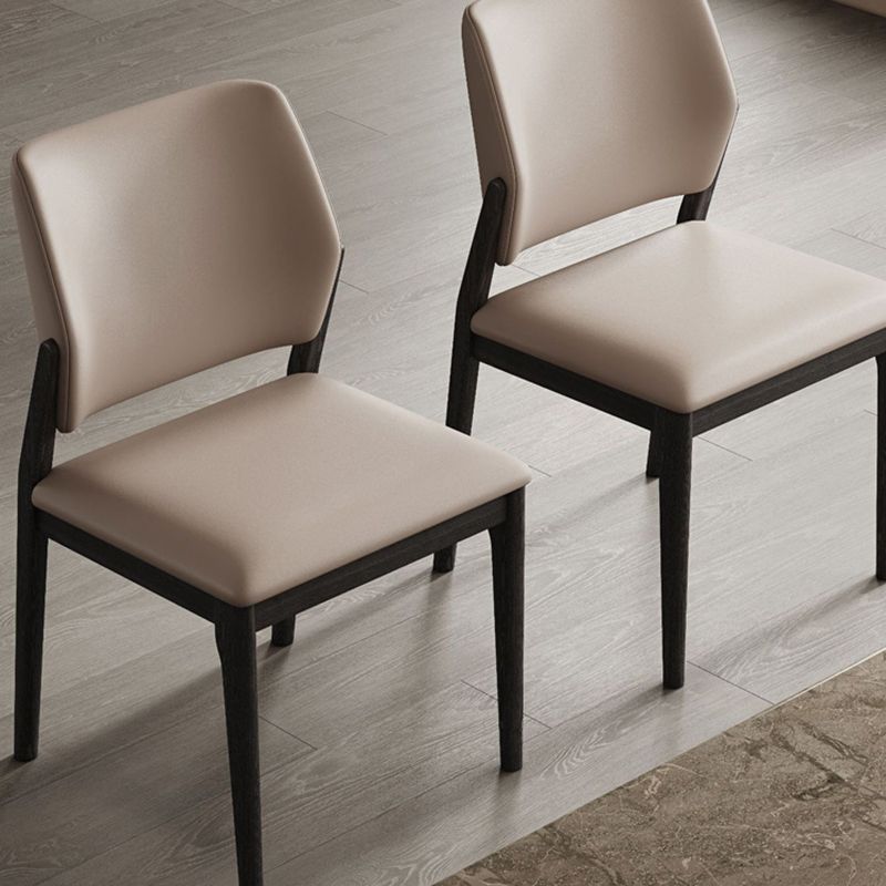 Industrial Upholstered Armless Chair Dining Room Open Back Dining Chair Clearhalo 'Dining Chairs' 'Dining Tables & Seating' 'dining_chair' 'furn' 'furn_dining_chair' 'Furniture' 'Kitchen & Dining Furniture' 1200x1200_cf14e787-4b0c-48cd-b001-7508ba27f916