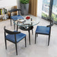Modern Glass Dining Table 31.5" Round Dining Table with Black Frame for Home Use Clearhalo ' dining_table' 'Dining Tables & Seating' 'Dining Tables' 'furn' 'furn_dining_table' 'Furniture' 'furniture_dining_table' 'Kitchen & Dining Furniture' 'kitchen&dining_furn' 'kitchen' 'kitchen_dining_table' 1200x1200_cf161e98-55fb-4fbf-98d6-7cd1fc1002bd