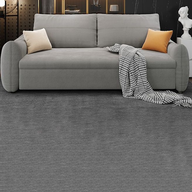 Cama de sofá resistente a manchas estándar de brazo cuadrado contemporáneo en gris