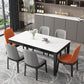 Medieval Modern Sintered Stone Dining Table Rectangle Indoor Table with 4 Legs Clearhalo 'Dining Tables & Seating' 'Dining Tables' 'dining_table' 'furn' 'furn_dining_table' 'Furniture' 'furniture_dining_table' 'Kitchen & Dining Furniture' 1200x1200_cf1707a7-0e6b-4833-8833-3efeb92047a4