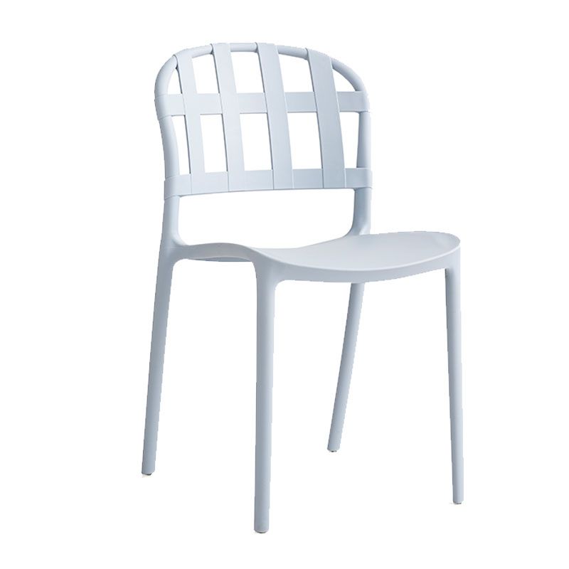 Scandinavian Style Armless Open Back Chairs Stacking Plastic Side Chair Clearhalo ' kitchen&dining_furn' 'Dining Chairs' 'Dining Tables & Seating' 'dining_chair' 'furn' 'furn_dining_chair' 'Furniture' 'furniture_dining_chair' 'Kitchen & Dining Furniture' 'kitchen' 1200x1200_cf1732f8-e7e6-42d6-998f-7c8a42fee51c