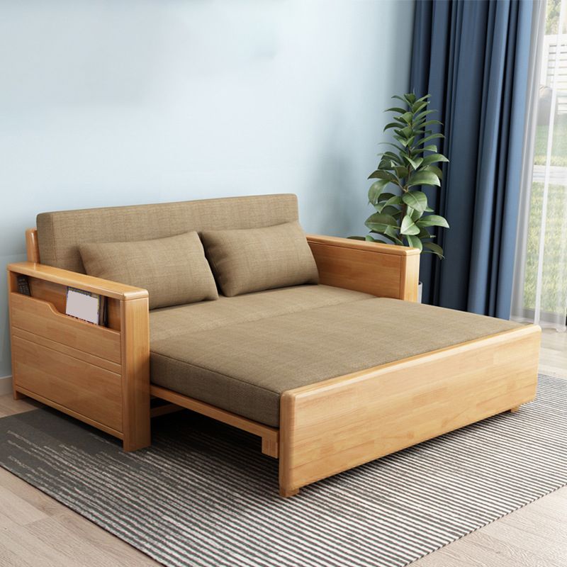 31.49" Wide Sleeper Sofa Linen Square Arms Sofa Bed with Upholstered Clearhalo 'furn' 'furn_futons' 'Furniture' 'Futons & Daybeds' 'Futons' 'Living Room Furniture' 1200x1200_cf181f19-3450-440d-b1b1-1df7fc08610f