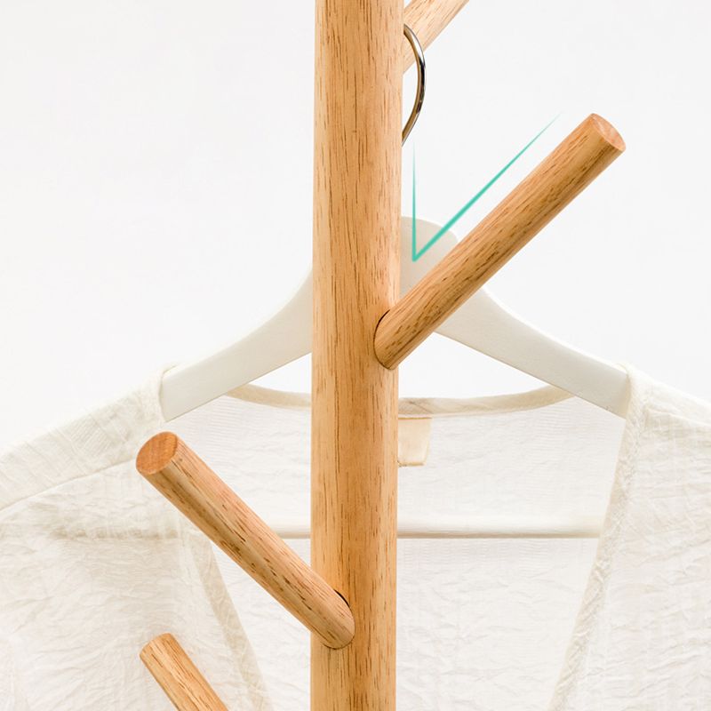 Wooden Hall Stand Entryway Hook Tripod Steady Hall Tree Coat Hanger Clearhalo 'Entry & Mudroom Furniture' 'furn' 'furn_hall_tree_coat_racks' 'Furniture' 'Hall Trees & Coat Racks' 'hall_tree_coat_racks' 1200x1200_cf19437a-2dee-4aed-ad5c-71038df17a22
