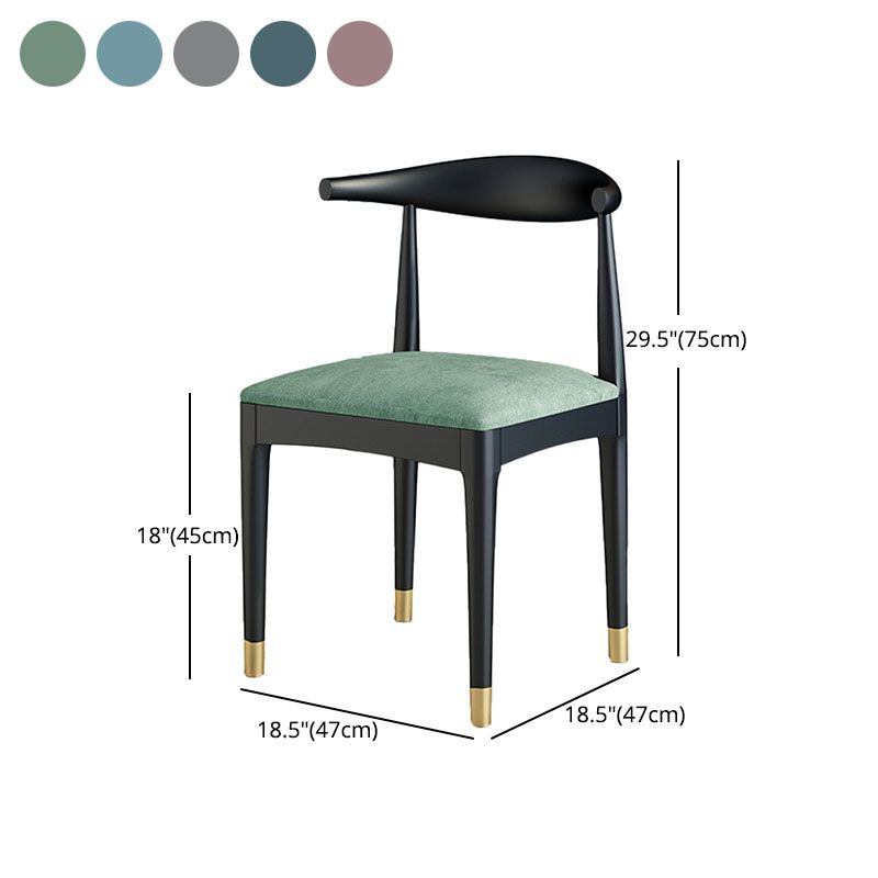 Industrial Style Open Back Side Chair Upholstered Side Chairs for Home Clearhalo 'Dining Chairs' 'Dining Tables & Seating' 'dining_chair' 'furn' 'furn_dining_chair' 'Furniture' 'furniture_dining_chair' 'Kitchen & Dining Furniture' 1200x1200_cf19450d-a337-48f5-a1b7-b2d6456fcc18