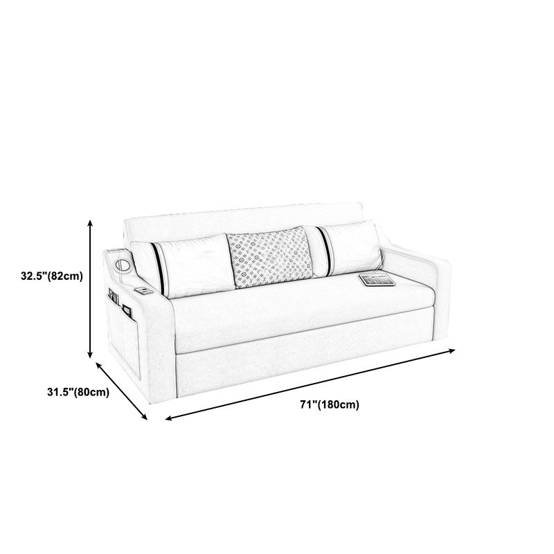 Contemporary Cushions Sofa Bed with Sound 32.28"High Charles Of London Sofa Clearhalo 'furn' 'furn_sofas' 'Furniture' 'furniture_sofas' 'kitchen' 'kitchen_sofas' 'Living Room Furniture' 'Sofa' 'sofas' 1200x1200_cf19be27-2e98-41f0-8fe8-71279f63565c