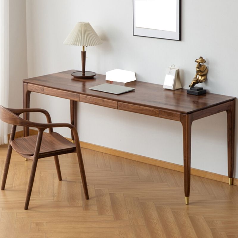 Contemporary Solid Wood Writing Desk Living Room Rectangular Office Desk Clearhalo 'furn' 'furn_office_desk' 'Furniture' 'Office Desks' 'Office Furniture' 'office_desk' 1200x1200_cf19ef39-8dea-4c5d-8af9-bc67a2a7b5bd