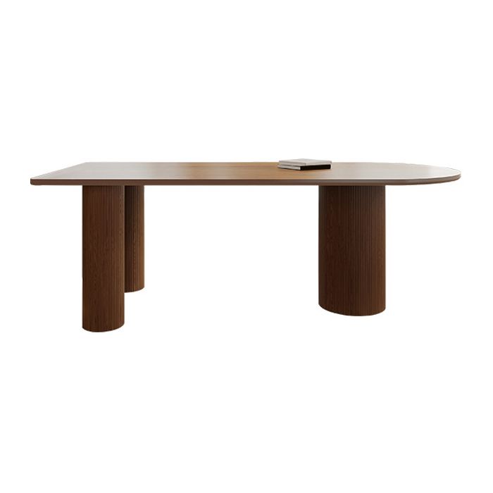 Island Platform Dining Table Contemporary Solid Wood Dining Table Clearhalo ' dining_table' 'Dining Tables & Seating' 'Dining Tables' 'furn' 'furn_dining_table' 'Furniture' 'furniture_dining_table' 'Kitchen & Dining Furniture' 'kitchen&dining_furn' 'kitchen' 'kitchen_dining_table' 1200x1200_cf1a0652-cb88-444a-89a1-fb4f18e376f8