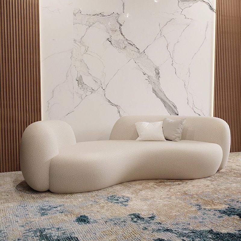 Tight Seat Modern Curved Loveseat Solid Color Stain Resistant Sofa Clearhalo 'furn' 'furn_sofas' 'Furniture' 'Living Room Furniture' 'Sofa' 'sofas' 1200x1200_cf1a94cb-5194-43b2-9da5-07684209a7d4