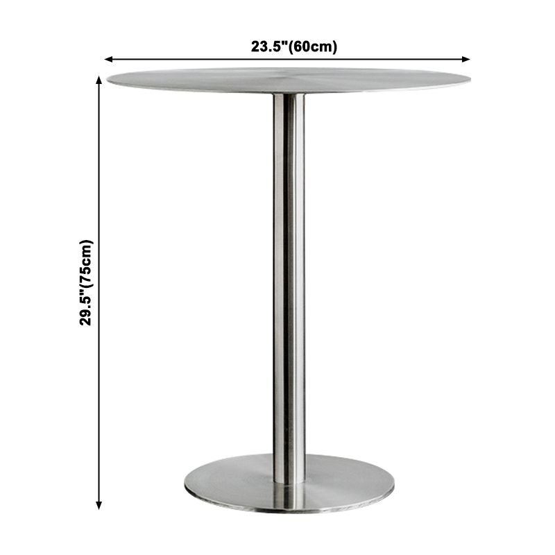 Industrial Style Silver Dining Table Stainless Steel Table for Home Use Clearhalo ' dining_table' 'Dining Tables & Seating' 'Dining Tables' 'furn' 'furn_dining_table' 'Furniture' 'furniture_dining_table' 'Kitchen & Dining Furniture' 'kitchen&dining_furn' 'kitchen' 'kitchen_dining_table' 1200x1200_cf1adcb1-ca7e-4a55-882e-506bcced41a4