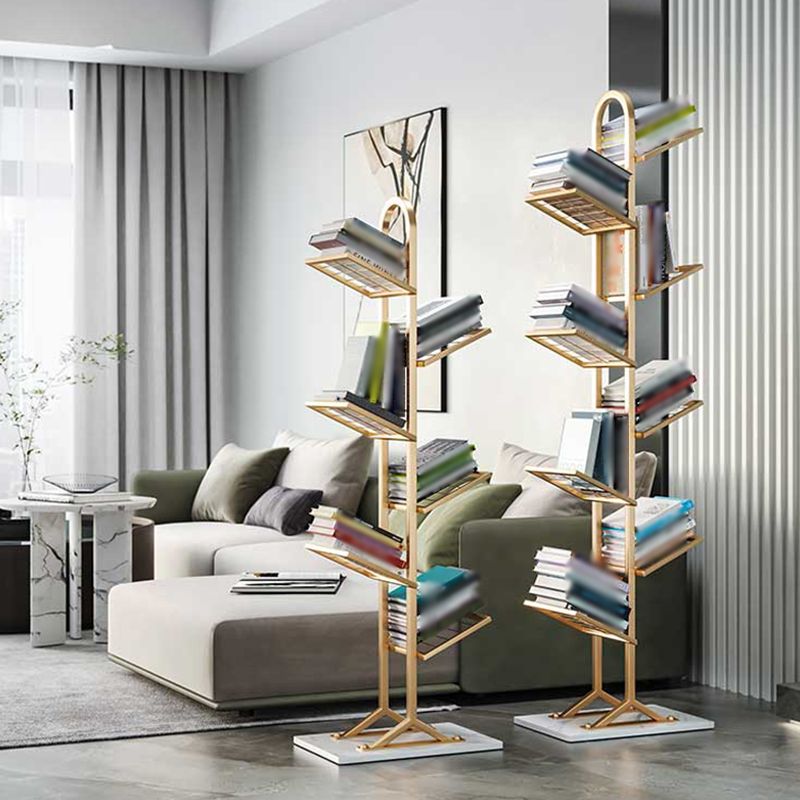 Modern Style Metal Bookshelf Etagere Shelf Bookcase for Home Clearhalo 'Bookcases' 'furn' 'furn_bookcases' 'Furniture' 'furniture_bookcases' 'kitchen' 'kitchen_bookcases' 'Living Room Furniture' 'Office Furniture' 1200x1200_cf1b775e-9fe1-4ed3-8c3d-2068142cc8cb