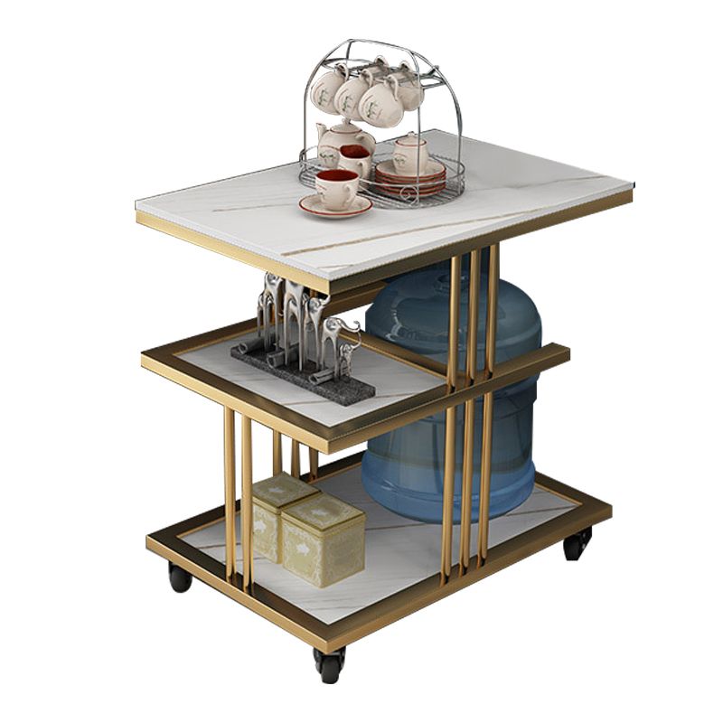 24.41" Tall Contemporary Style Side End Table Storage End Table