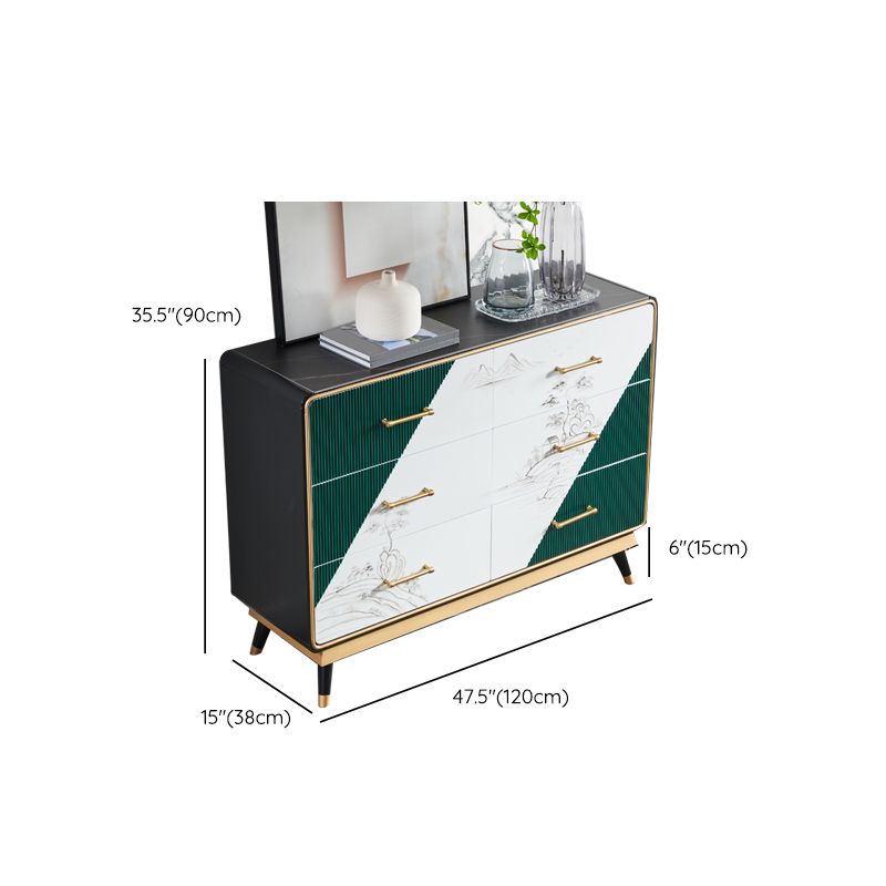 Scheda di pietra sinterizzata in stile Sneate Sideboard di lusso