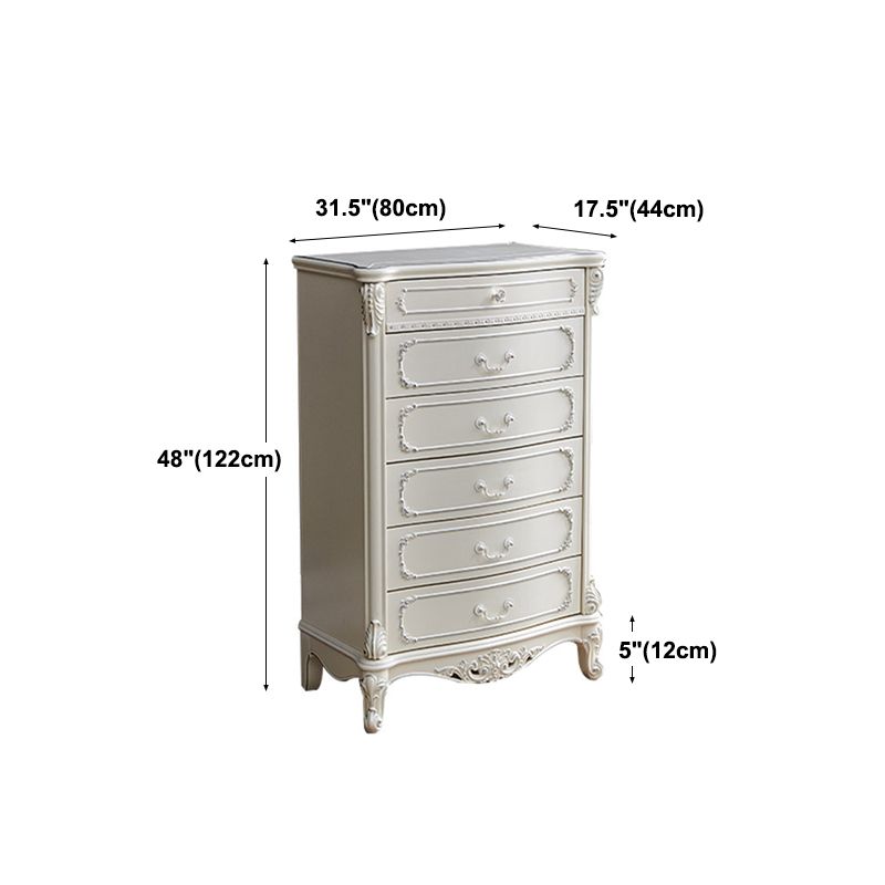 White Sold Wood Buffet Server soggiorno a buffet moderno con cassetti