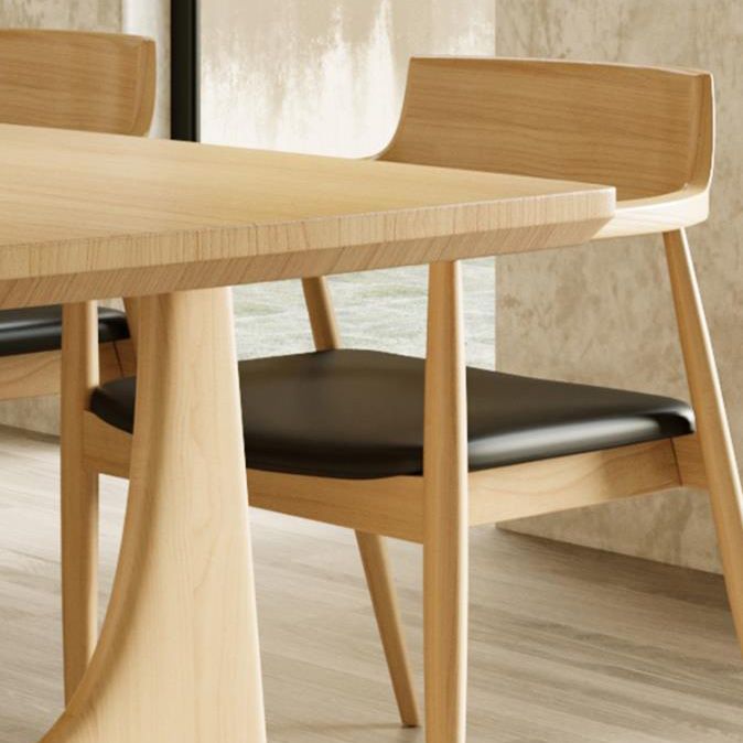Modern 1/2/4/5 Pieces Dining Set Solid Wood Rectangle Dining Table with Chairs Clearhalo 'Dining Room Sets' 'Dining Tables & Seating' 'dining_room_set' 'furn' 'furn_dining_room_set' 'Furniture' 'furniture_dining_room_set' 'Kitchen & Dining Furniture' 'kitchen&dining_furn' 'kitchen' 1200x1200_cf1f2da4-8996-4cfb-b0b1-93f456d8da34