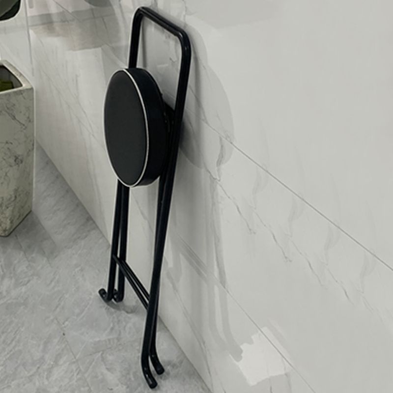 Contemporary Indoor Bar Stools Folding Counter Stool with Metal Legs Clearhalo 'Bar Furniture' 'Bar Stools' 'bar_stools' 'furn' 'furn_bar_stools' 'Furniture' 'Kitchen & Dining Furniture' 1200x1200_cf1fbb3f-f915-4b94-a7d7-d4f043aeb04d