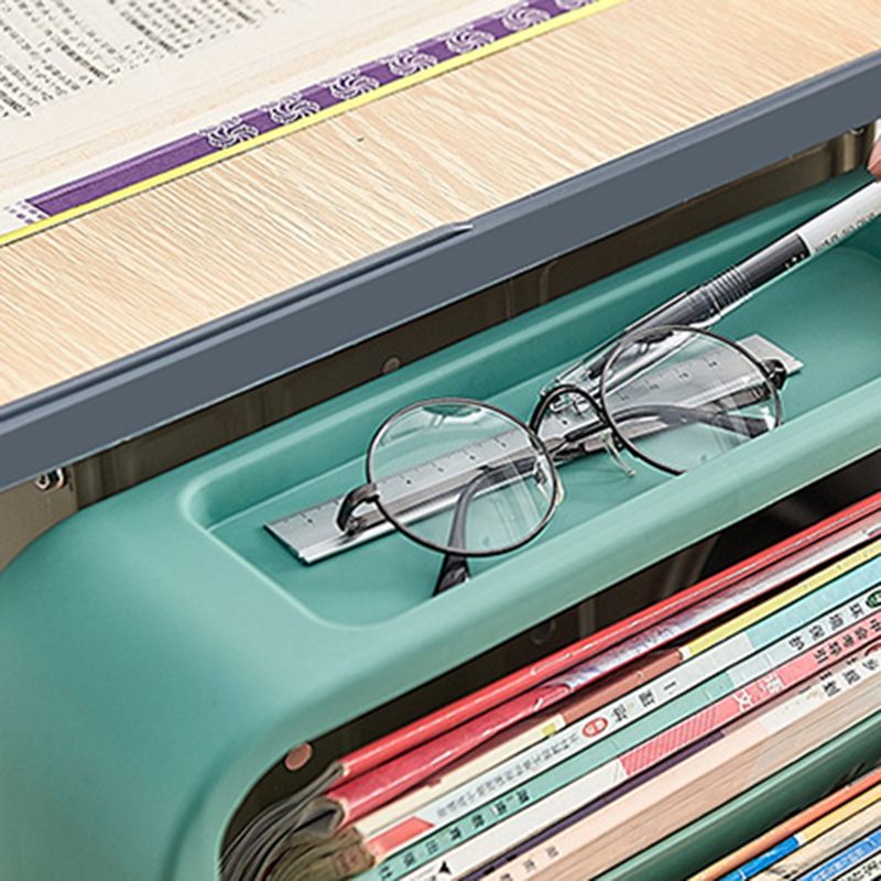 Contemporary Plastic Geometric Bookshelf Closed Back Bookshelf for Classroom Clearhalo 'Bookcases' 'furn' 'furn_bookcases' 'Furniture' 'furniture_bookcases' 'Office Furniture' 1200x1200_cf23591d-8d29-4115-a789-c29ff3db61cc