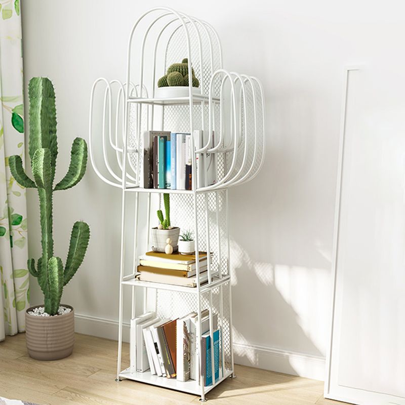 Skandinavisches antikes Finish -Regal -Bücherregal Metall Etagere Bücherregal, 59,05 "H.