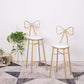 Nordic Armless Backrest Counter Stool Iron Cafe Bar Stool with Leather Cushion and Pedal Clearhalo 'Bar Furniture' 'Bar Stools' 'bar_stools' 'furn' 'furn_bar_stools' 'Furniture' 'furniture_bar_stools' 'Kitchen & Dining Furniture' 1200x1200_cf25a148-9dc5-47f9-86e1-a81f22f0333e