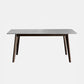 Stone Top Dining Table Mid-Century Modern Dining Table with 4 Legs Clearhalo 'Dining Tables & Seating' 'Dining Tables' 'dining_table' 'furn' 'furn_dining_table' 'Furniture' 'furniture_dining_table' 'Kitchen & Dining Furniture' 'kitchen' 'kitchen_dining_table' 1200x1200_cf261017-3250-4008-a164-64a059aef82a