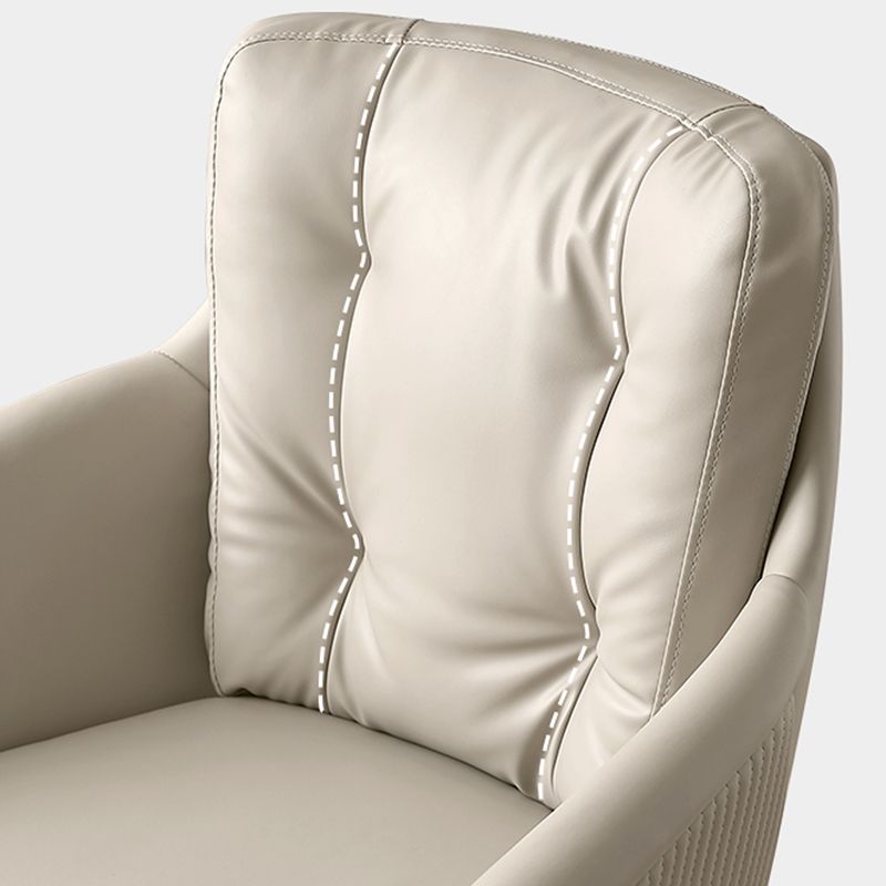Contemporary Tufted Office Chair Faux Leather Executive Mid-Back Chair Clearhalo 'furn' 'furn_office_chair' 'Furniture' 'Office Chairs' 'Office Furniture' 'office_chair' 1200x1200_cf270437-7190-44cc-b449-6df197c9ceea