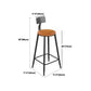 Ensemble de Table de bar rectangulaire industriel, 1/2/4/7 pièces, Table de comptoir en bois massif