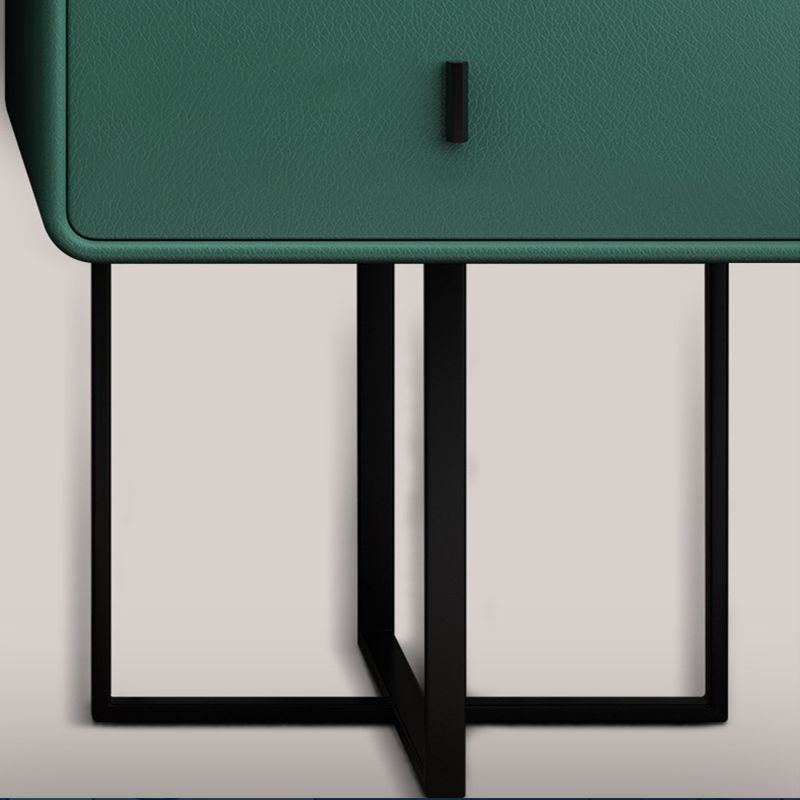 Specchio camera da letto glam doppi cassetti in pelle finta vanità per trucco in piedi