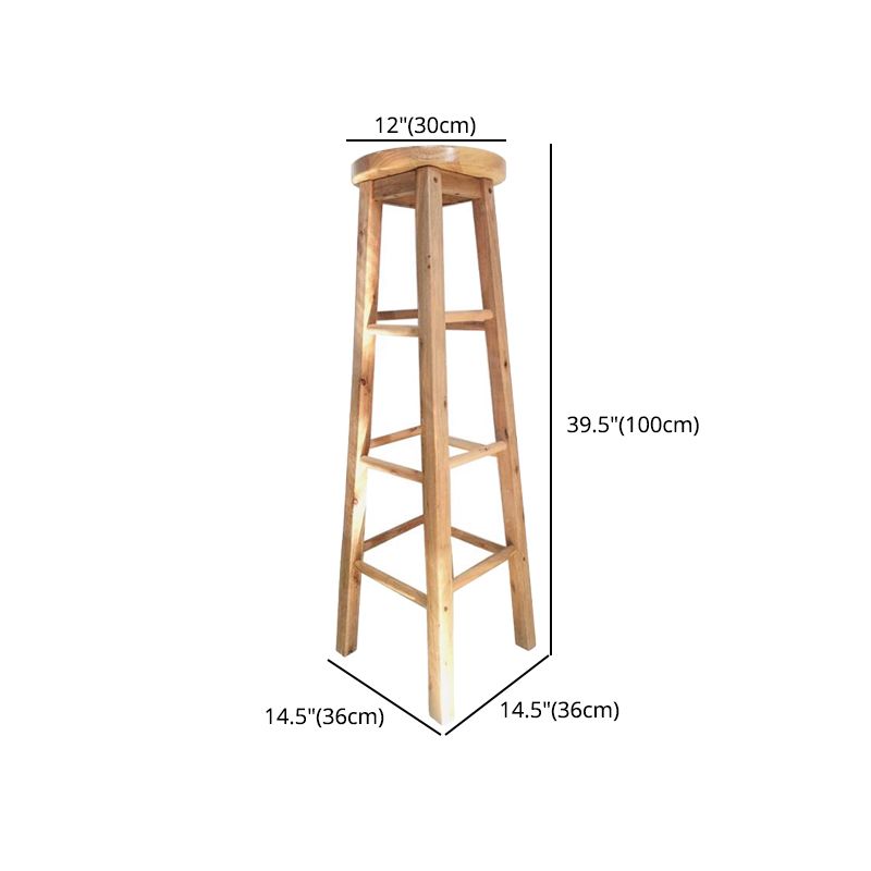 Contemporary Design Wooden Barstool for Home Backless Stools with Wood Base Clearhalo 'Bar Furniture' 'Bar Stools' 'bar_stools' 'furn' 'furn_bar_stools' 'furniture_bar_stools' 'Kitchen & Dining Furniture' 'kitchen&dining_furn' 'kitchen' 'kitchen_furn' Furniture' 1200x1200_cf2b2e6d-4bdf-4d15-94e9-35914549bb88