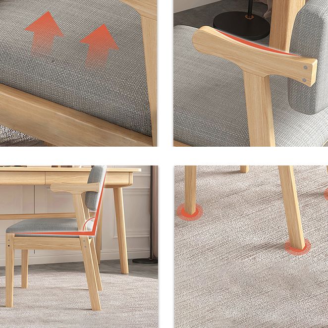 Modern Indoor-Outdoor Dining Chair Open Back Wood Single Dining Arm Chair Clearhalo ' kitchen&dining_furn' 'Dining Chairs' 'Dining Tables & Seating' 'dining_chair' 'furn' 'furn_dining_chair' 'Furniture' 'furniture_dining_chair' 'Kitchen & Dining Furniture' 'kitchen' 1200x1200_cf2b5943-f8e6-40b3-a654-a4f9394094fb