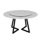 Sintered Stone Dining Table Round Modern Dining Table with Black Frame Clearhalo ' dining_table' 'Dining Tables & Seating' 'Dining Tables' 'furn' 'furn_dining_table' 'Furniture' 'furniture_dining_table' 'Kitchen & Dining Furniture' 'kitchen&dining_furn' 'kitchen' 'kitchen_dining_table' 1200x1200_cf2b7312-87f4-42a5-9c36-3a11701ada1e