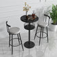 Glam Stone Bar Table Set 1/3 Pieces Round Counter Table for Indoor Clearhalo 'Bar Furniture' 'furn' 'furn_home_bar_bar_sets' 'Furniture' 'Home Bars & Bar Sets' 'home_bar_bar_sets' 'Kitchen & Dining Furniture' 1200x1200_cf2b813c-7a0c-4661-a7d9-a5661c14d4d4
