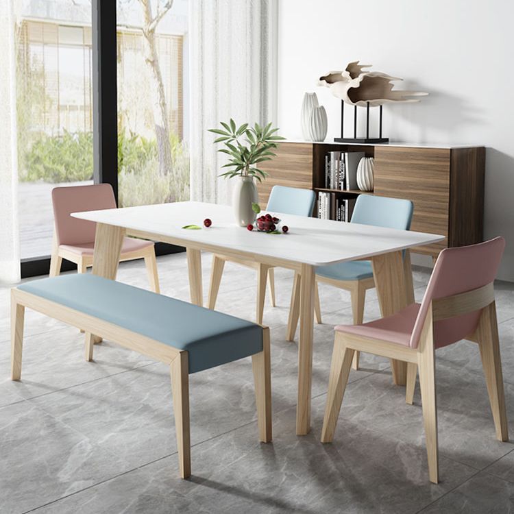 Contemporary Style Dining Chairs Dining Armless Side Chairs with Wooden Legs Clearhalo ' kitchen&dining_furn' 'Dining Chairs' 'Dining Tables & Seating' 'dining_chair' 'furn' 'furn_dining_chair' 'Furniture' 'furniture_dining_chair' 'Kitchen & Dining Furniture' 'kitchen' 1200x1200_cf2c4142-2e44-4fd4-9dfd-8a6b73c6b2e3
