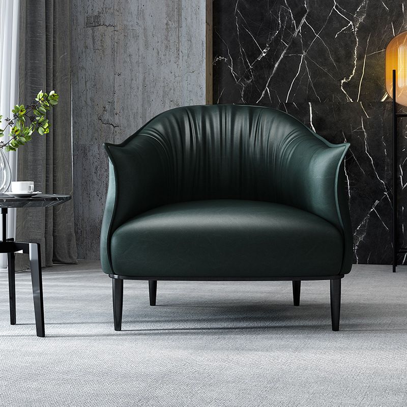 Arms Included Lounge Chair Living Room Chair with Black Legs Clearhalo 'Accent Chairs' 'accent_chairs' 'Chairs & Seating' 'furn' 'furn_accent_chairs' 'Furniture' 'Living Room Furniture' 1200x1200_cf2d3a42-af00-4df5-87f7-1d99e8eddd94