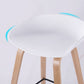 Indoor Plastic Bucket Seat Scandinavian Armless Bar Height Stool with Wood Legs Clearhalo 'Bar Furniture' 'Bar Stools' 'bar_stools' 'furn' 'furn_bar_stools' 'Furniture' 'Kitchen & Dining Furniture' 1200x1200_cf2e118d-1dd1-4384-a1a7-b39c80b960ed