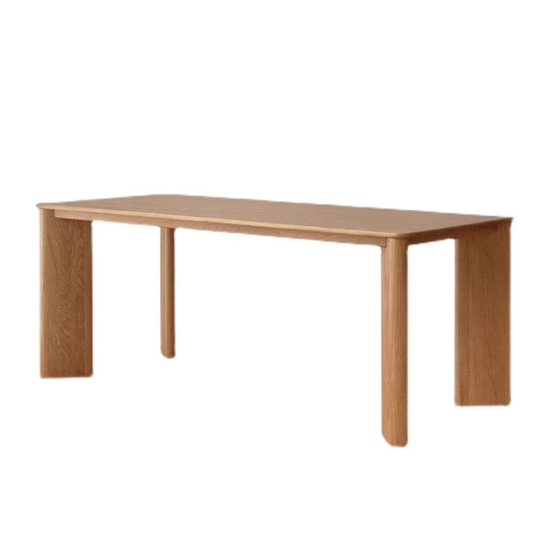 Table à manger rectangle Pine en bois massif table à manger avec 4 jambes