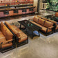 Industrial Style Sintered Stone Dinner Room Kitchen Table Black Sled Base Table for Dinning Room Clearhalo ' dining_table' 'Dining Tables & Seating' 'Dining Tables' 'furn' 'furn_dining_table' 'Furniture' 'furniture_dining_table' 'Kitchen & Dining Furniture' 'kitchen&dining_furn' 'kitchen' 'kitchen_dining_table' 1200x1200_cf2f1154-e843-43fb-92bb-1e9e4aab2234