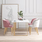 Scandinavian Sintered Stone Dining Table Set White Rectangle Dining Set for Home Use Clearhalo 'Dining Room Sets' 'Dining Tables & Seating' 'dining_room_set' 'furn' 'furn_dining_room_set' 'Furniture' 'furniture_dining_room_set' 'Kitchen & Dining Furniture' 'kitchen&dining_furn' 'kitchen' 1200x1200_cf2f3d7c-7162-4235-b5cf-84ee4cf327fb