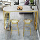 Glam Stone Bar Table Golden Base Storable Table for Living Room Clearhalo 'Bar Furniture' 'Bar Tables' 'bar_tables' 'furn' 'furn_bar_tables' 'Furniture' 'Kitchen & Dining Furniture' 1200x1200_cf31a25e-1211-4e91-b6c5-d94f6e402482