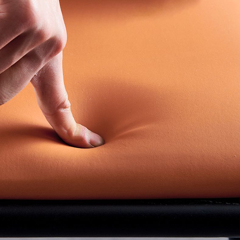 Contemporary Metal Dining Room Chairs Armless PU Leather Dining Chairs for Home Use Clearhalo ' kitchen&dining_furn' 'Dining Chairs' 'Dining Tables & Seating' 'dining_chair' 'furn' 'furn_dining_chair' 'Furniture' 'furniture_dining_chair' 'Kitchen & Dining Furniture' 'kitchen' 1200x1200_cf31ebef-1432-4a39-9376-d3859b6e877a