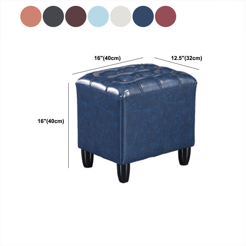 Fucile in pelle nera in pelle nera rettangolo colore puro standard interno