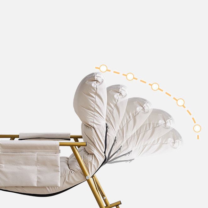 Glam Style Sofa Rocking Chair Indoor Rocking Chair with Cushion