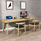 Modern Solid Wood Writing Desk 29.53" Tall Rectangle Office Desk with H-Base Clearhalo 'furn' 'furn_office_desk' 'Furniture' 'Office Desks' 'Office Furniture' 'office_desk' 1200x1200_cf348662-01f2-4354-baf0-2ab6aa715f98